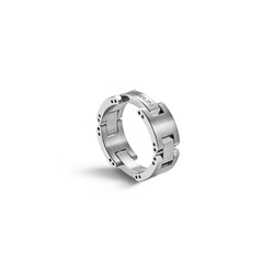 Michel Herbelin Bague Cap Camarat - Acier Brossé
