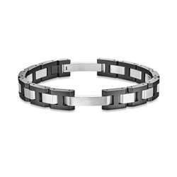 Michel Herbelin Bracelet Cap Camarat - Acier & Céramique Noire