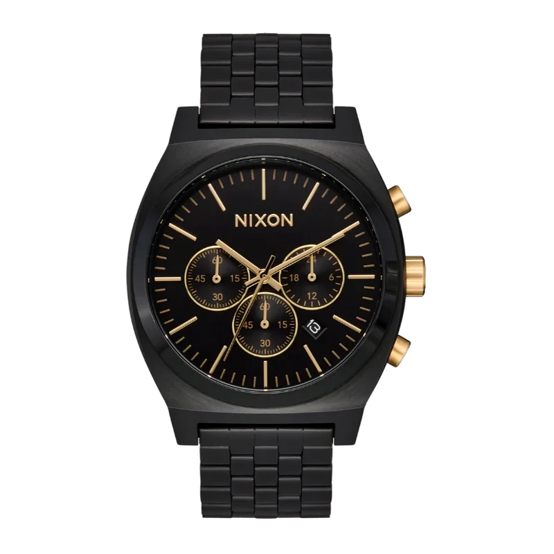 Nixon Time Teller Chrono Black Gold chronographe homme 2026