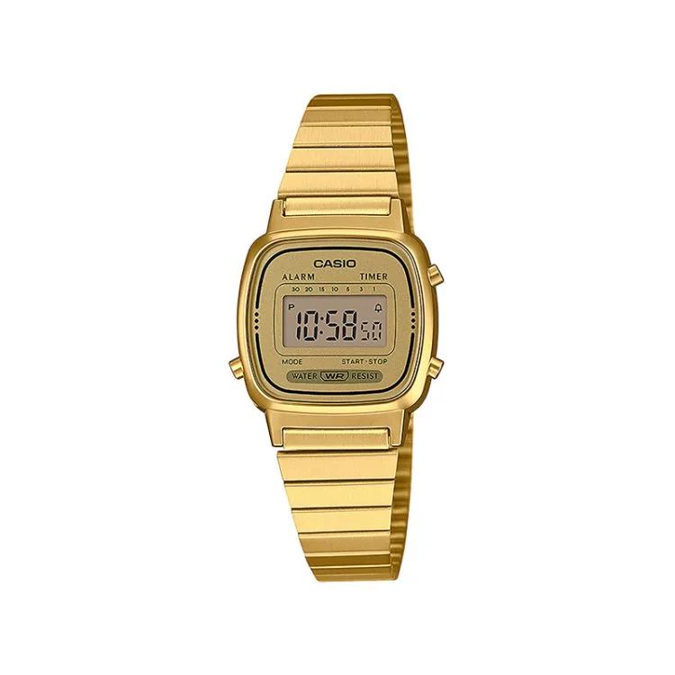 Casio Vintage Mini Femme Acier Dorée LA670WEGA-9EF